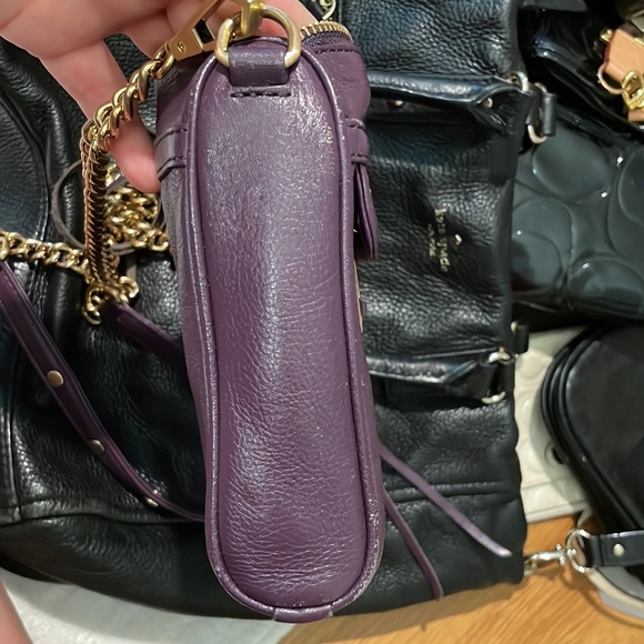 Rebecca Minkoff deep purple and gold mini MAC bag - Picture 7 of 10